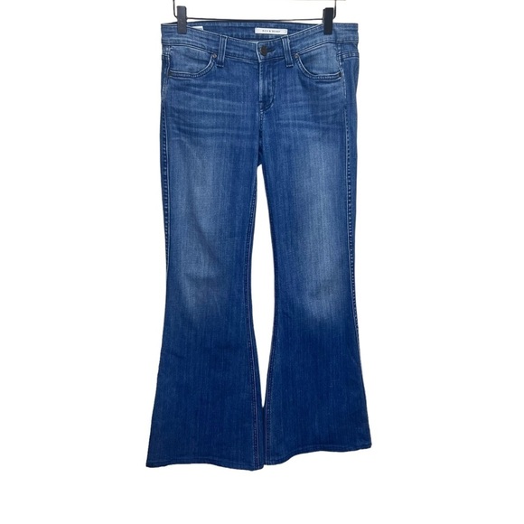 Rich + Skinny Flare Leg Jeans Medium Wash Size 28 - Picture 4 of 15